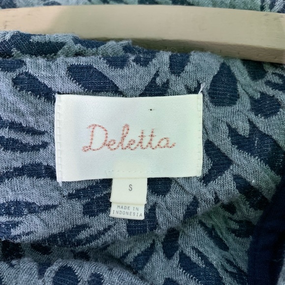 Anthropologie Deletta blue floral Caledonia dress - Picture 6 of 8